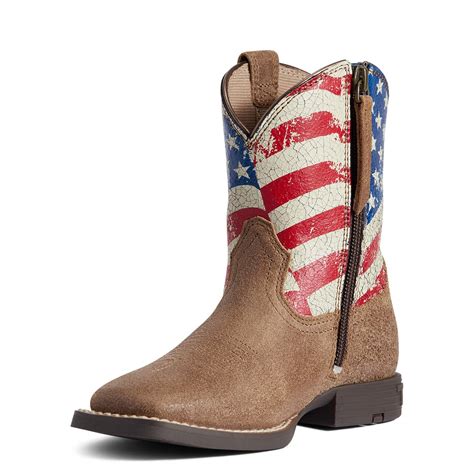 Ariat Children's American Flag Stars &Stripes Leather Boots 10038375