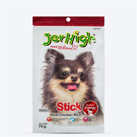 Jerhigh Stick Dog Treat Made with Real Chicken Meat – Heads Up For Tails