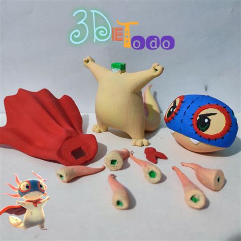 Archivo 3D SUPER AJOLOTE axolotl 🦎 ・Modelo de impresión 3D para ...
