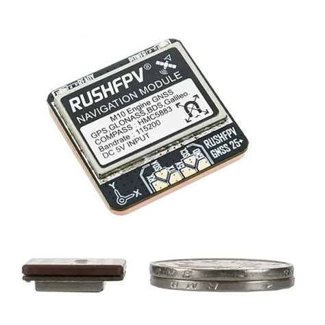 RUSHFPV GNSS PRO UBX NMEA M10 Dual Protocol GPS Module Built-in Ceramic ...