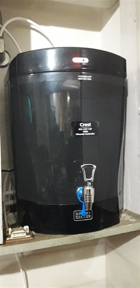 BLACK+DECKER Crest RO Water Purifier by KENT RO | ISI Marked | Multiple ...