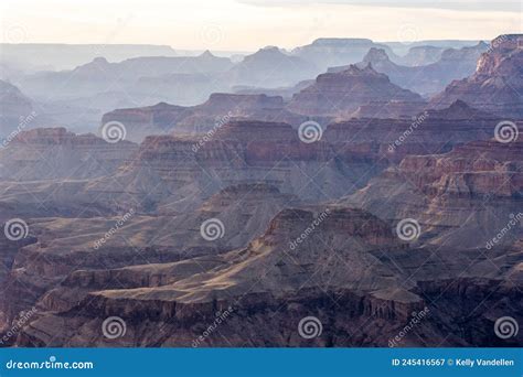 Stripes Along the Pyramid Layers of the Grand Canyon Stock Image ...