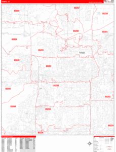 Image result for Tempe Arizona Zip Code Map