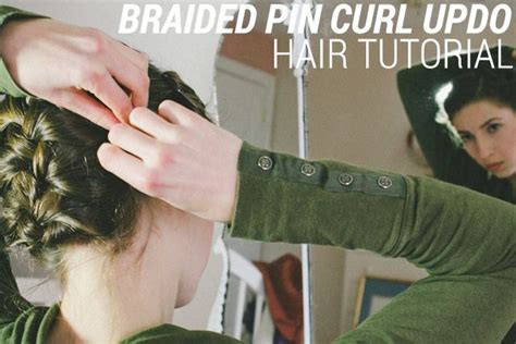 Image result for Pin Curl Updo Tutorial