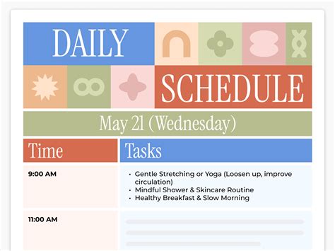 How to Make a Daily Schedule (Examples and Templates) | Canva