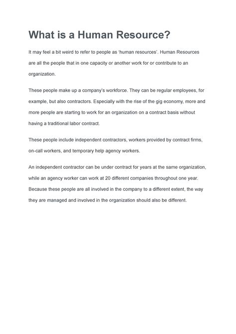 Pdf - FUNCTIONS OF HRM - What is a Human Resource? It may feel a bit ...