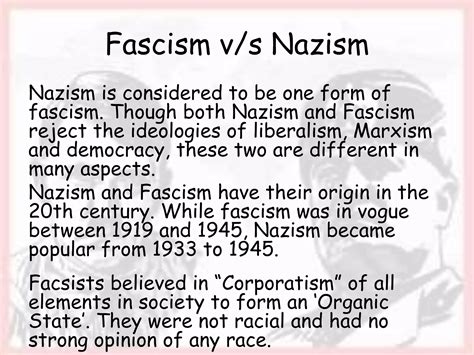 Nazism and fascism | PPTX