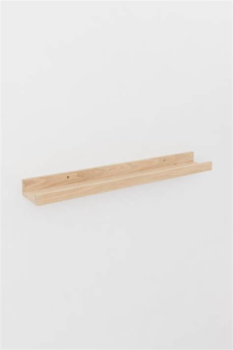 Wooden Picture Ledge Shelf - Light beige - Home All | H&M US | Picture ...