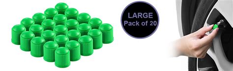ACUTAS 20 Pcs Car Wheel Universal Tire Stem Covers for Cars, Suvs, Bike ...