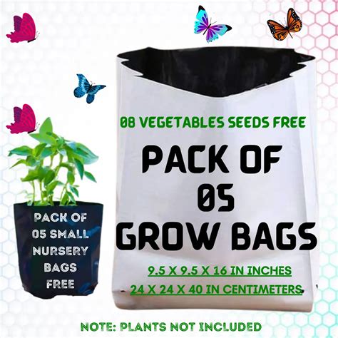 Plant Bags White Grow Bags Grow Bag for Terrace Gardening Grow Bags for ...