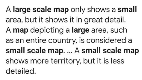differentiate between large scale map and small scale map - Brainly.in