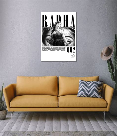 Radha Aesthetic Devotional Wall Poster | Everanta