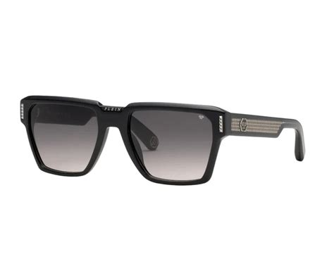 PHILIPP PLEIN SPP201M 700Y – Black Rectangle Sunglasses – Vision Point ...