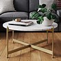 Image result for White Marble Coffee Table with L-shaped Legs
