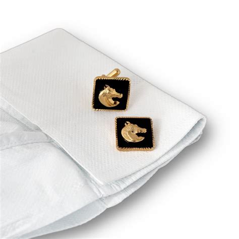 Square Horse Gold Plated Cufflink – JRT Handicrafts