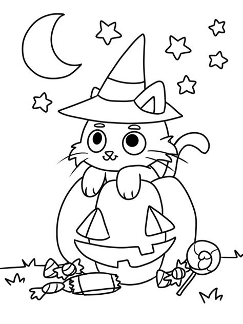 List of 70+ Free Halloween Coloring Pages For Kids 👻🎃 - Coloringpagesforkids.net