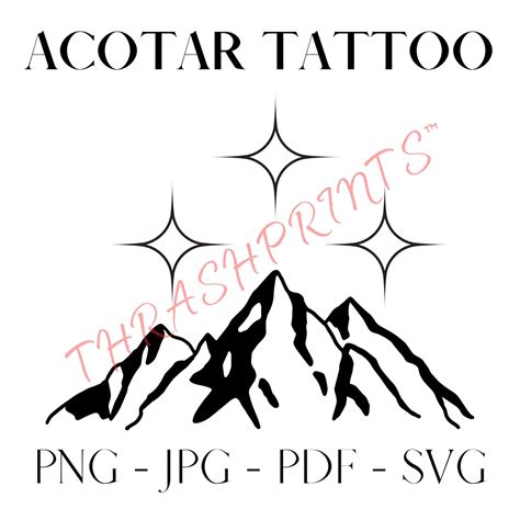 ACOTAR Night Court Temporary Tattoo: Digital Download for YA - Etsy