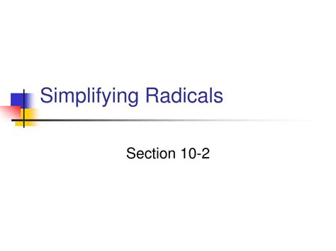 Simplifying Radicals Tutorial 的图像结果
