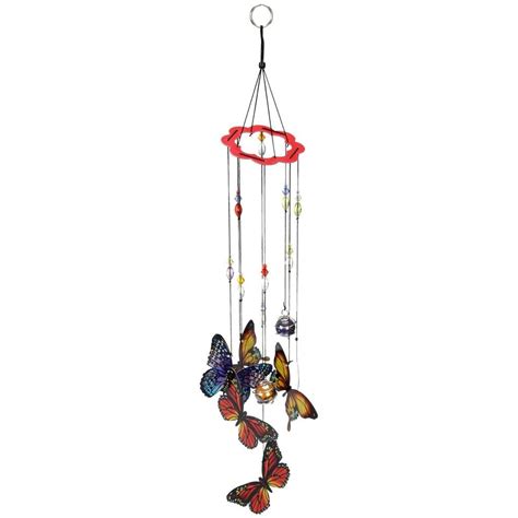Hand-Painted Butterfly Wind Chime | Butterfly wind chime, Wind chimes ...