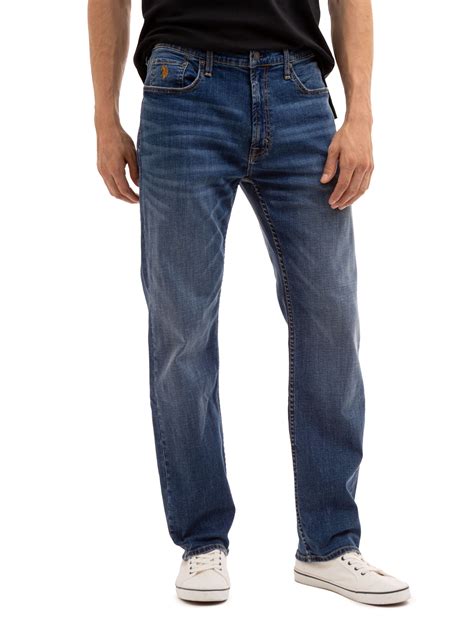 U.S. Polo Assn. Men's Jeans, Straight Leg, Stretch Comfort, Casual Fit ...