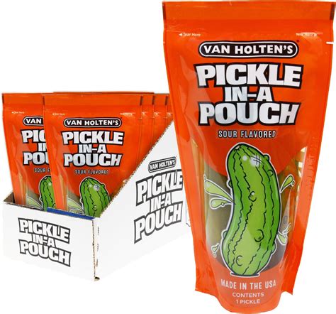 Amazon.com : Van Holten's Pickles - Hot Mama Pickle-In-A-Pouch - 12 ...