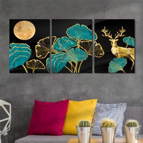 SAF Round Shape Pichwai Cow Art MDF Wall Painting for Living Room 12X12 ...