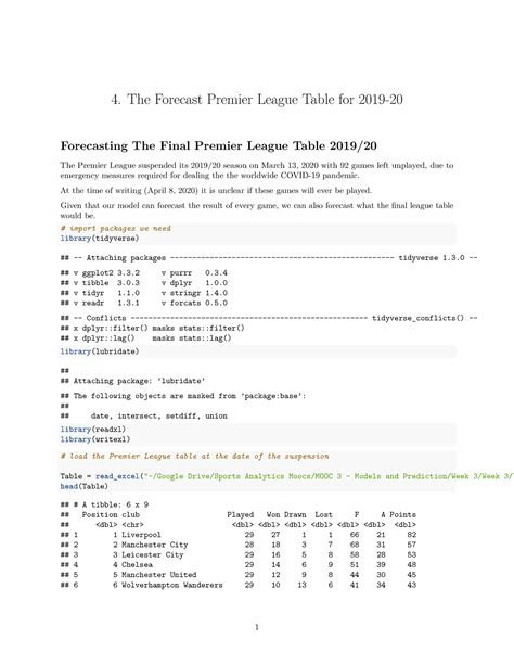 The-Forecast-Premier-League-Table-for-2019-20 - 4. The Forecast Premier ...