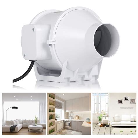 Buy Hon&Guan 3 Inch Duct Fan, High Efficiency Inline Fan Mixed Flow ...