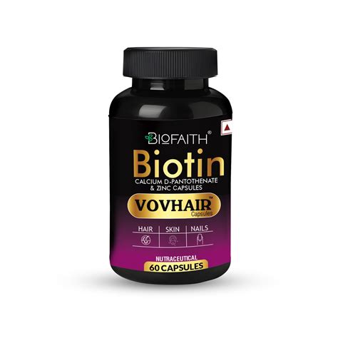 Biotin Calcium D-Pantothenate and Zinc Capsule | Nutrition for Lusciou ...