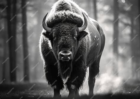 Premium AI Image | A bison is a large bovine in the genus Bison