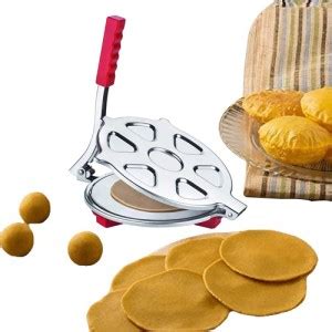 BLLUEX Puri Maker Machine with Handle Roti, Chapati, Thepla, Khakhra ...