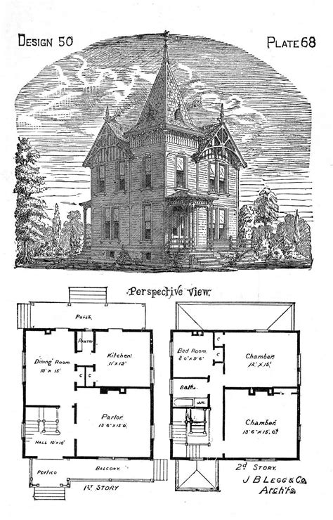 Vintage Victorian Mansion House Plans