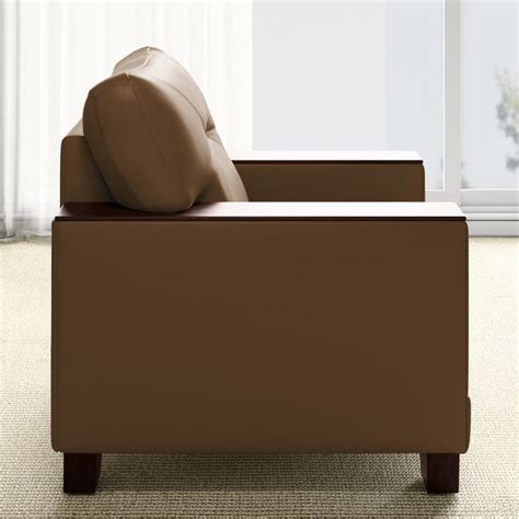 Buy Walter Half Leather 1-Seater Sofa - Customized Furniture from Home ...