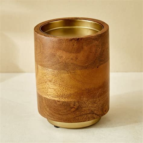 Buy Splendid Dastkari Keith Mango Wood Pillar Candle Holder - Large ...