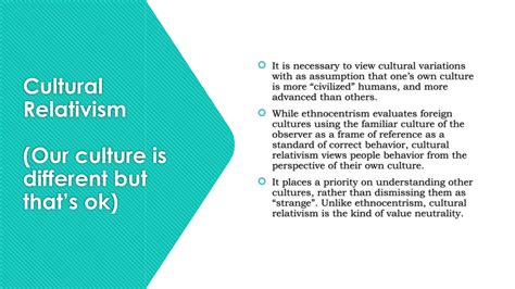 UNDERSTANDING CULUTURE,SOCIETY AND POLITICS (CULTURAL RELATIVISM ...