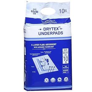 Dry-tex Underpads - 5 Layer Fluid Absorbent with Advance Technology ...