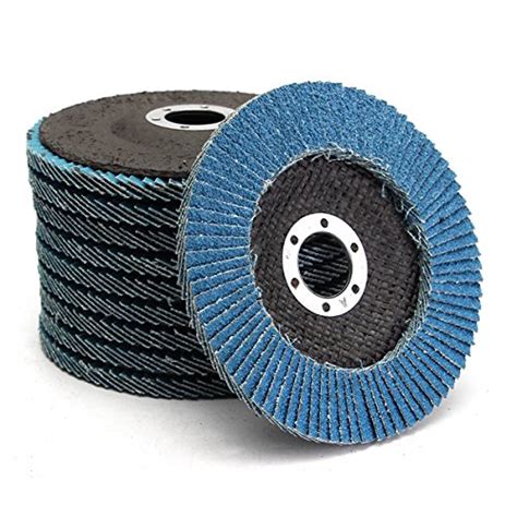 Generic 10pcs 5 Inch 40/60/80/120 Grit Flap Disc Sanding Grinding ...