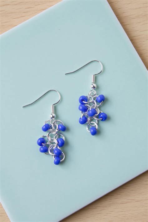 Image result for Seed Bead Earrings Tutorial