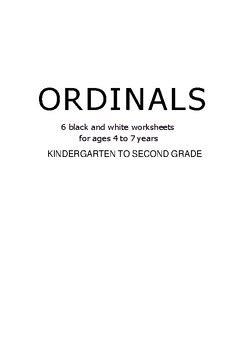 Ordinals Worksheets with Answer Key by super teacher pay teachers