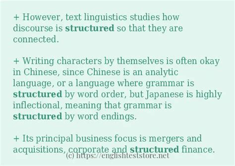 Image result for Structured Language Examples
