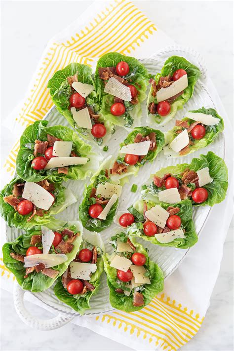 BLT Salad Bites (Mini Lettuce Wraps) - Best Appetizers