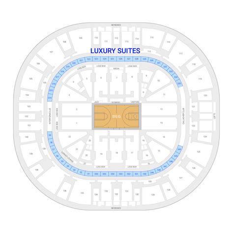 Utah Jazz Seating Chart Interactive T Mobile Center Seating Chart