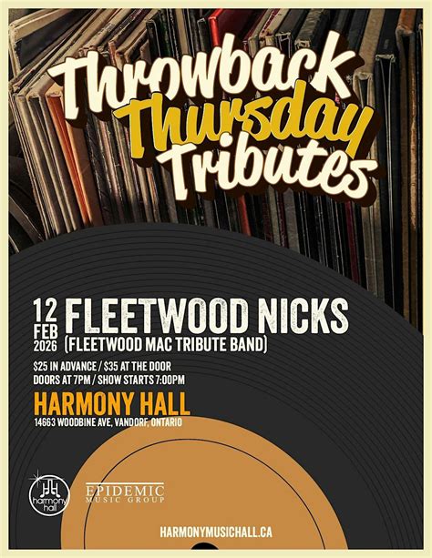 Throwback Thursday Tributes: FLEETWOOD NICKS (Tribute to Fleetwood Mac ...