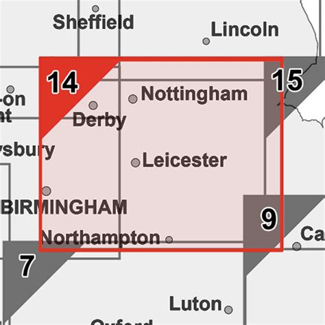 Image result for Midlands Postcode Map