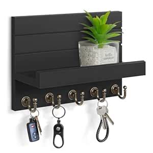 HONJIN Key Holder for Wall: Easy Installation Mail Organizer Wall Mount ...