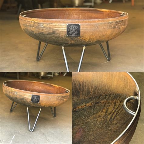 30″ Elliptical Mid Century Modern Fire Pit – Custom Fire Pits | Unique ...