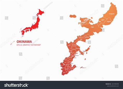 Okinawa Japan Map