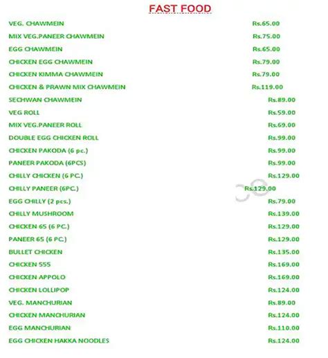 Menu at ODISHA PANTRY, Cuttack