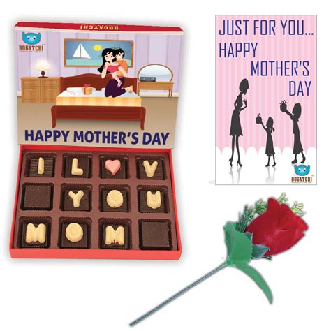 BOGATCHI Happy Mother's Day Theme Gift Box, Best MOM Ever Dark ...