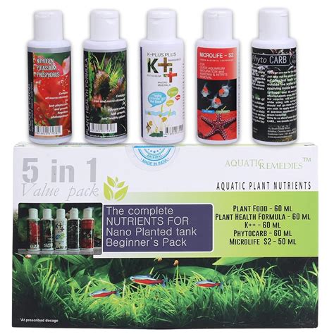 Foodie Puppies Aquatic Remedies Nano Planted Tank Beginner 5 in 1 Value ...